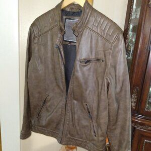 Leather Jacket, Point Zero, Designed in Canada, Size - M
